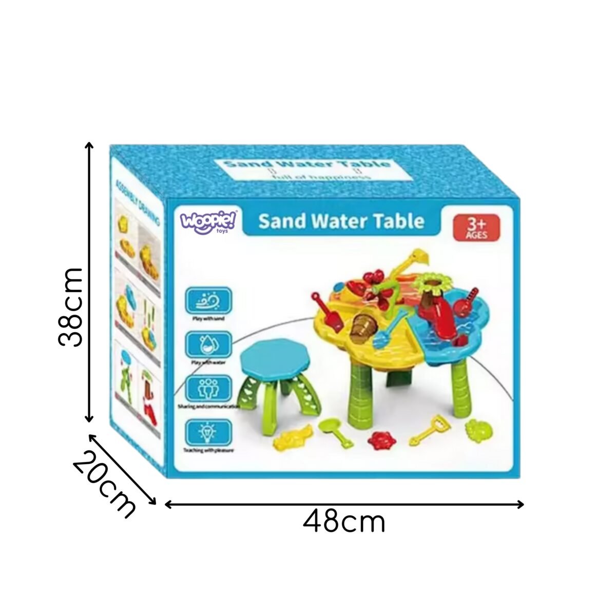 Vandens ir smėlio staliukas su kėdute – Paveikslėlis 5