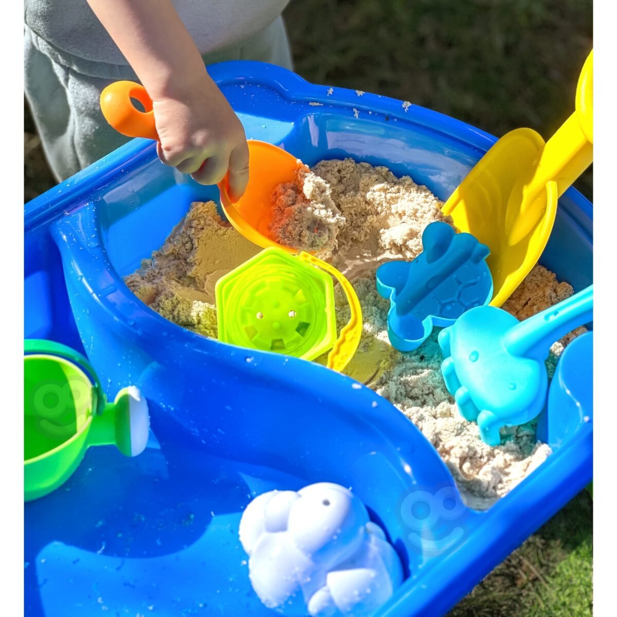 Vandens ir smėlio staliukas žaidimams su 9 priedais – Paveikslėlis 3