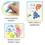 Vandens piešimo kilimėlis vaikams dinozaurų tema su priedais – Paveikslėlis 3