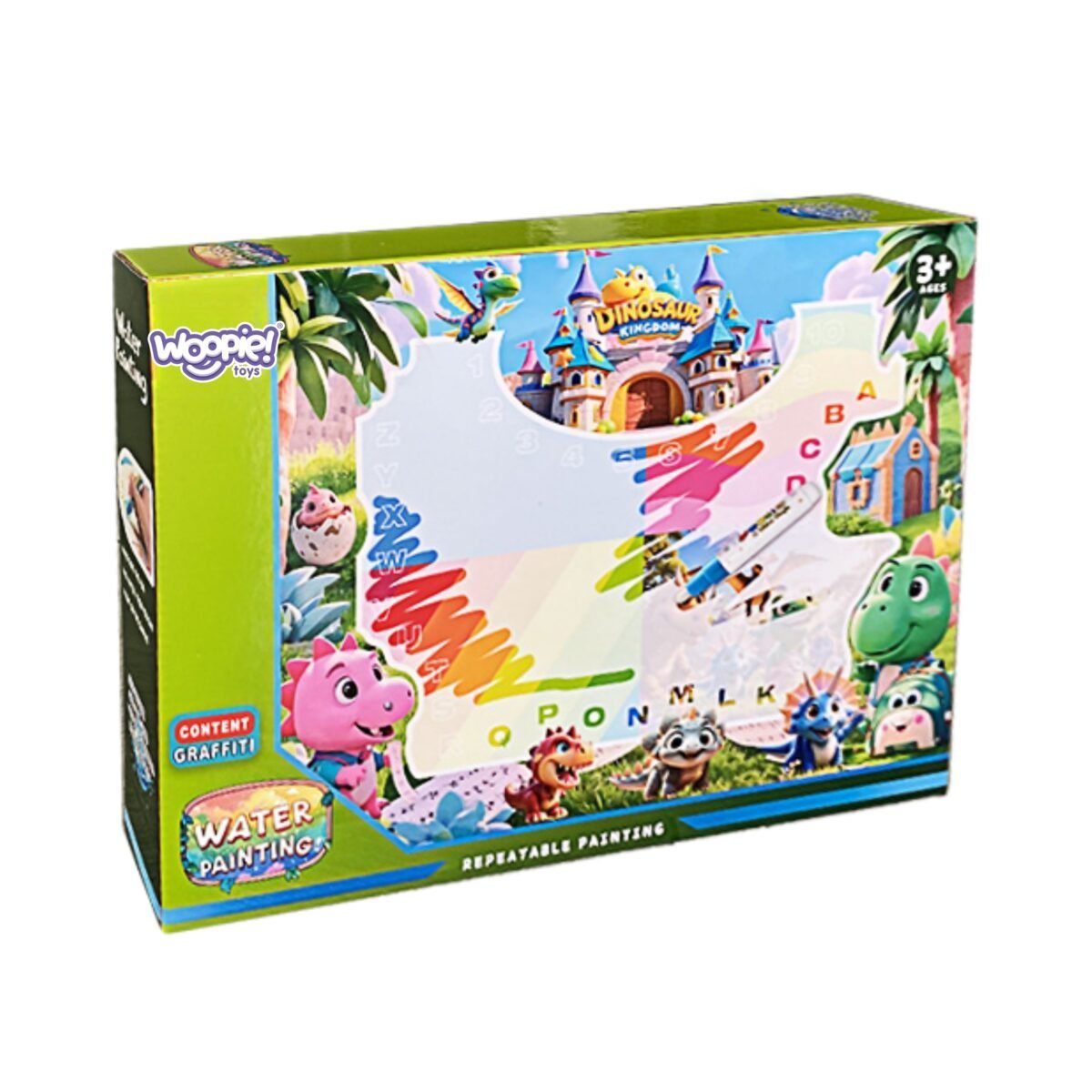 Vandens piešimo kilimėlis vaikams dinozaurų tema su priedais – Paveikslėlis 5