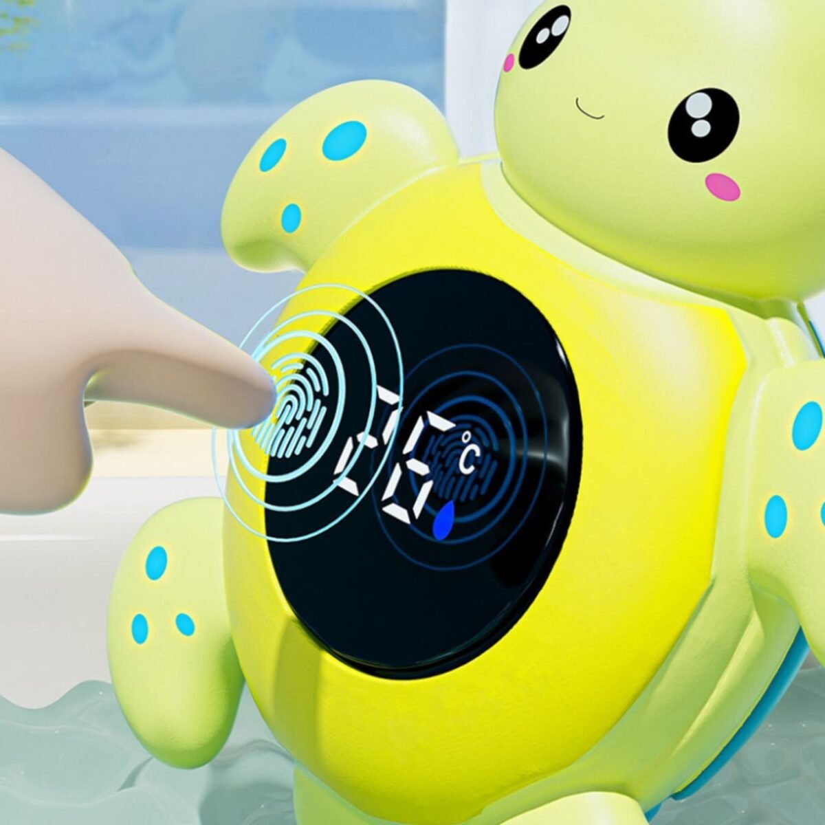 Vėžlio formos termometras vandens ir oro temperatūrai du viename – Paveikslėlis 2