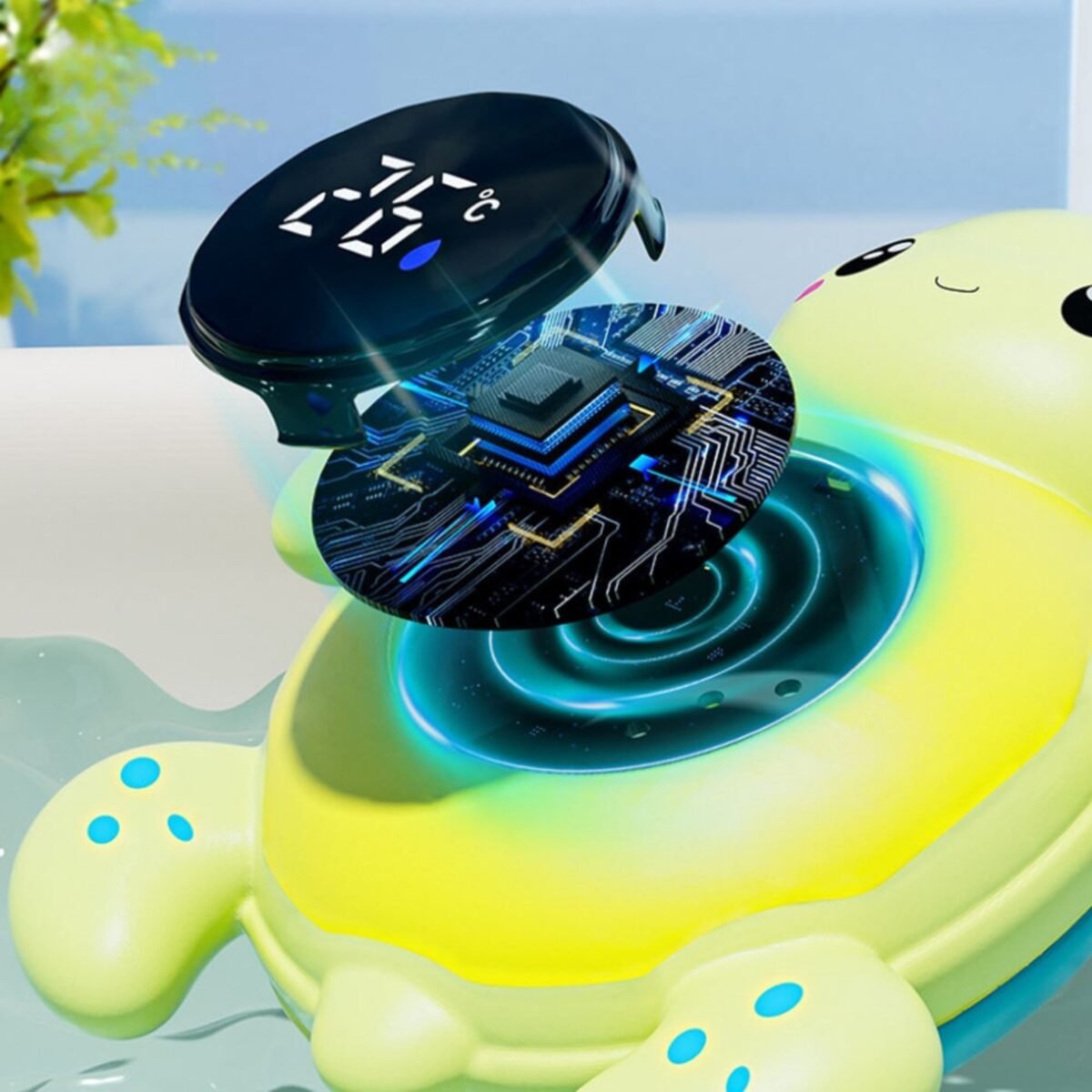 Vėžlio formos termometras vandens ir oro temperatūrai du viename – Paveikslėlis 4