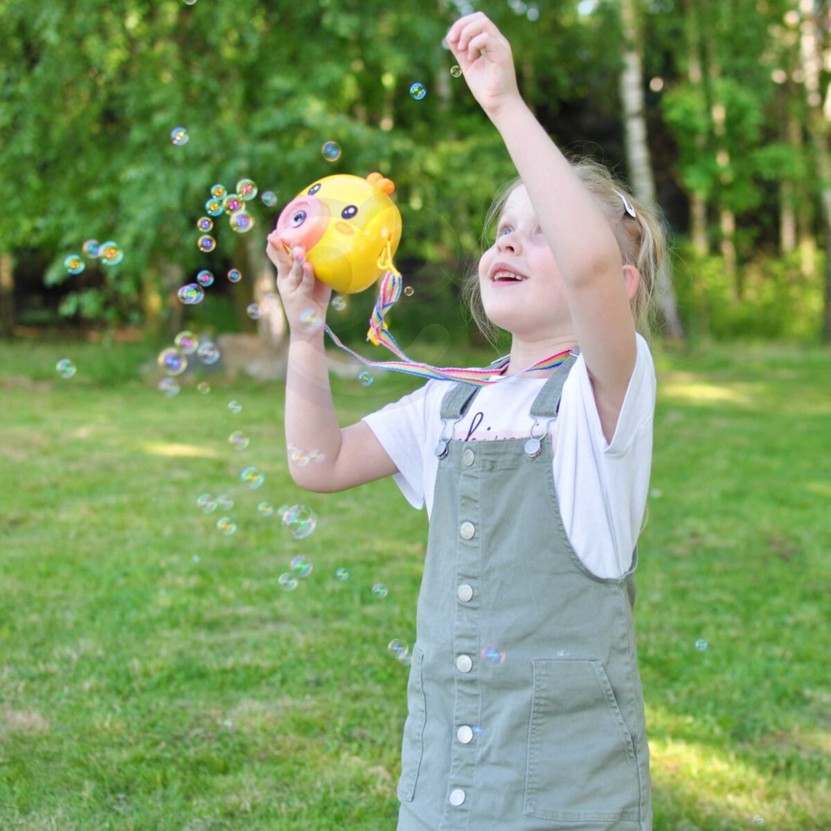 Viščiukas burbulų mašina su muzika ir šviesomis – Paveikslėlis 11