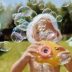 Viščiukas burbulų mašina su muzika ir šviesomis – Paveikslėlis 3