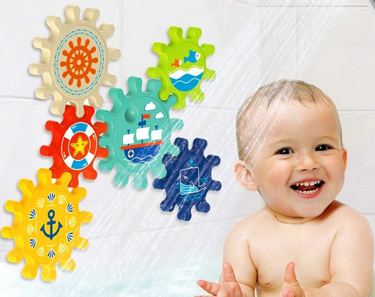 Vonios spalvotų krumpliaračių rinkinys su siurbtukais – Paveikslėlis 3