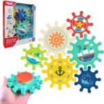 Vonios spalvotų krumpliaračių rinkinys su siurbtukais – Paveikslėlis 4