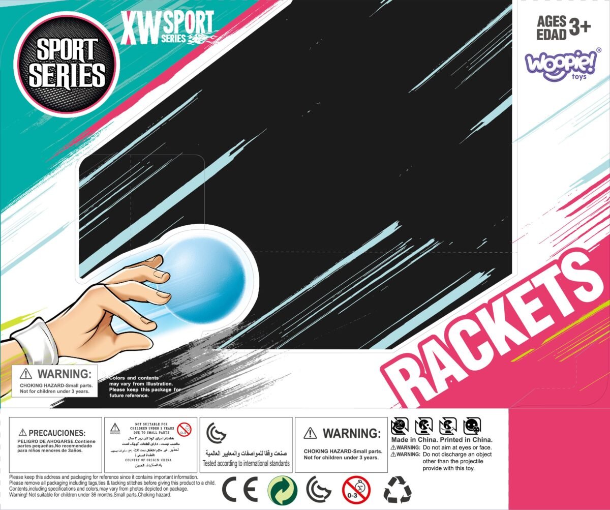 Žaidimo raketės vaikams su 2 kamuoliukais – Paveikslėlis 7