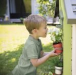 Žaidimų namelis vaikams sodininkystei su įrankiais – Paveikslėlis 3