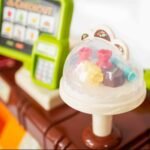 Zaidimu supermarketas su pirkiniu vezimeliu kasa ir 65 priedais 4