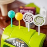 Zaidimu supermarketas su pirkiniu vezimeliu kasa ir 65 priedais 6