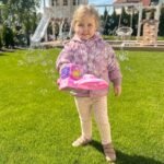 Žaislinė burbulų pūtimo vejapjovė su švieselėmis, mėlyna – Paveikslėlis 3