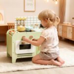 Žaislinė virtuvėlė vaikams su 15 priedų ir 40 cm stalviršiu
