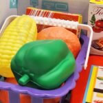 Žaislinės kasos rinkinys su skaičiuotuvu ir skaitytuvu