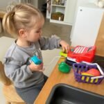 Žaislinės kasos rinkinys su skaičiuotuvu ir skaitytuvu