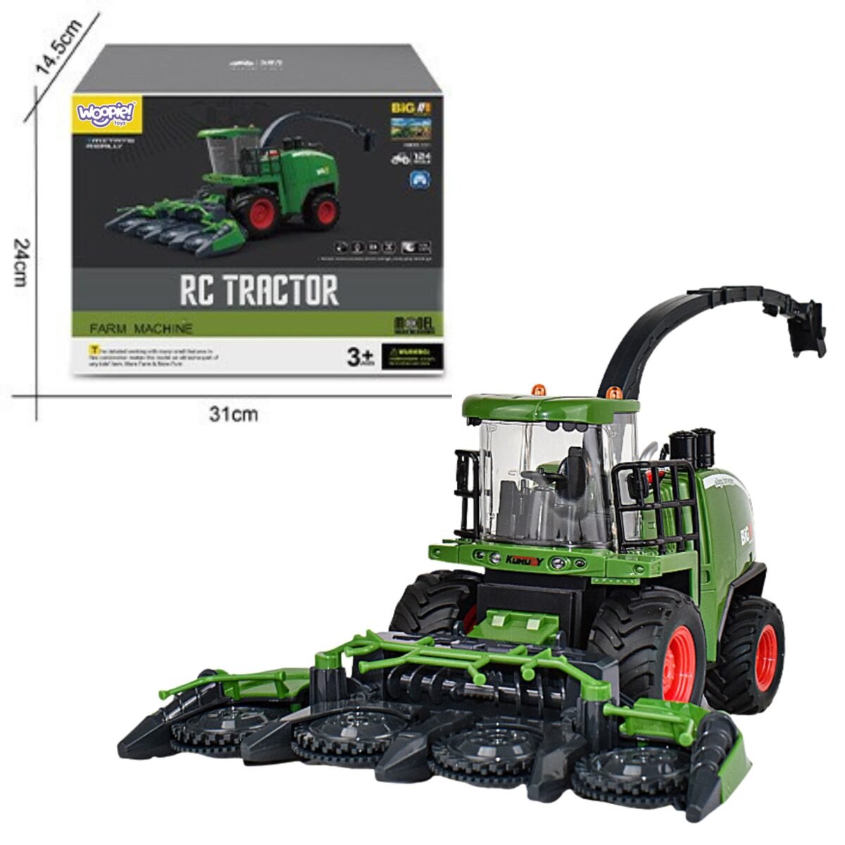 Žalias frikcinis kombainas su keičiamais priedais – Paveikslėlis 5