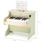 Medinis edukacinis pianinas su spalvotais klavišais – Paveikslėlis 10