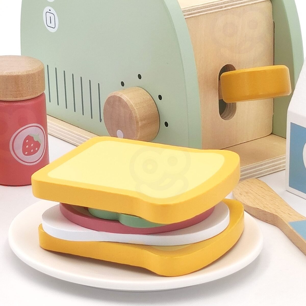 Medinis pusryčių rinkinys su skrudintuvu ir 14 priedų – Paveikslėlis 8