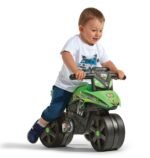 Žalias motocikliukas paspirtukas su plačiais ratais – Paveikslėlis 4