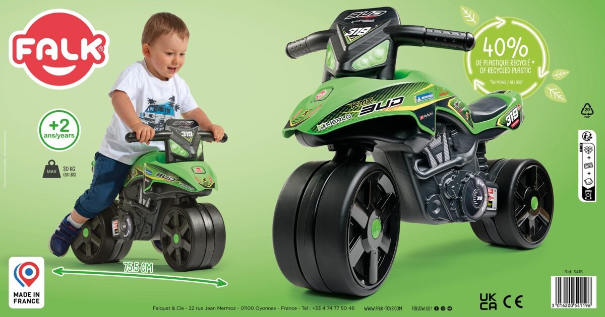 Žalias motocikliukas paspirtukas su plačiais ratais – Paveikslėlis 7