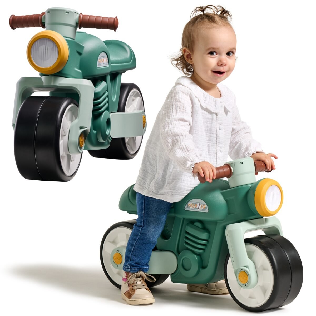 Retro paspiriamas motociklas tyliais ratais – Paveikslėlis 3