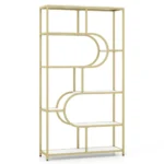 U formos 8 pakopų atvira knygų lentyna (Balta)