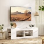 140 cm TV spintelė su 6 skyriais – Paveikslėlis 2