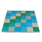 2 dalių sulankstomas kūdikių žaidimų kilimėlis su putplasčio užpildu (Mėlyna)