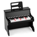 25 klavišų skaitmeninis mini pianinas vaikams (Juoda)