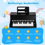 25 klavišų skaitmeninis mini pianinas vaikams (Juoda) – Paveikslėlis 3