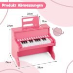 Mini pianinas vaikams su mokymosi režimu (Rožinė)
