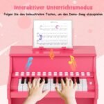 Mini pianinas vaikams su mokymosi režimu (Rožinė)
