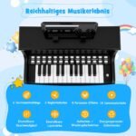 Skaitmeninis pianinas vaikams su kėdute (Juoda) – Paveikslėlis 3
