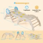 3 dalių sulankstomas laipiojimo ir čiuožimo rinkinys vaikams su kaladėlėmis (Natūrali) – Paveikslėlis 2