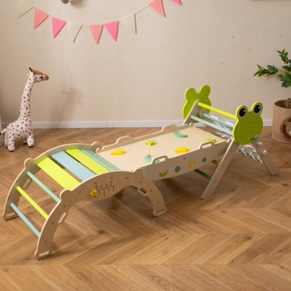 3 dalių sulankstomas Montessori laipiojimo rinkinys (Žalia)