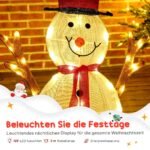 3 daliu sviecianti lauko kaledine sniego seneliu seimos dekoracija 5