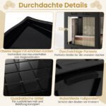 Besisukanti 3 pakopų knygų lentyna 360° (Juoda) – Paveikslėlis 4