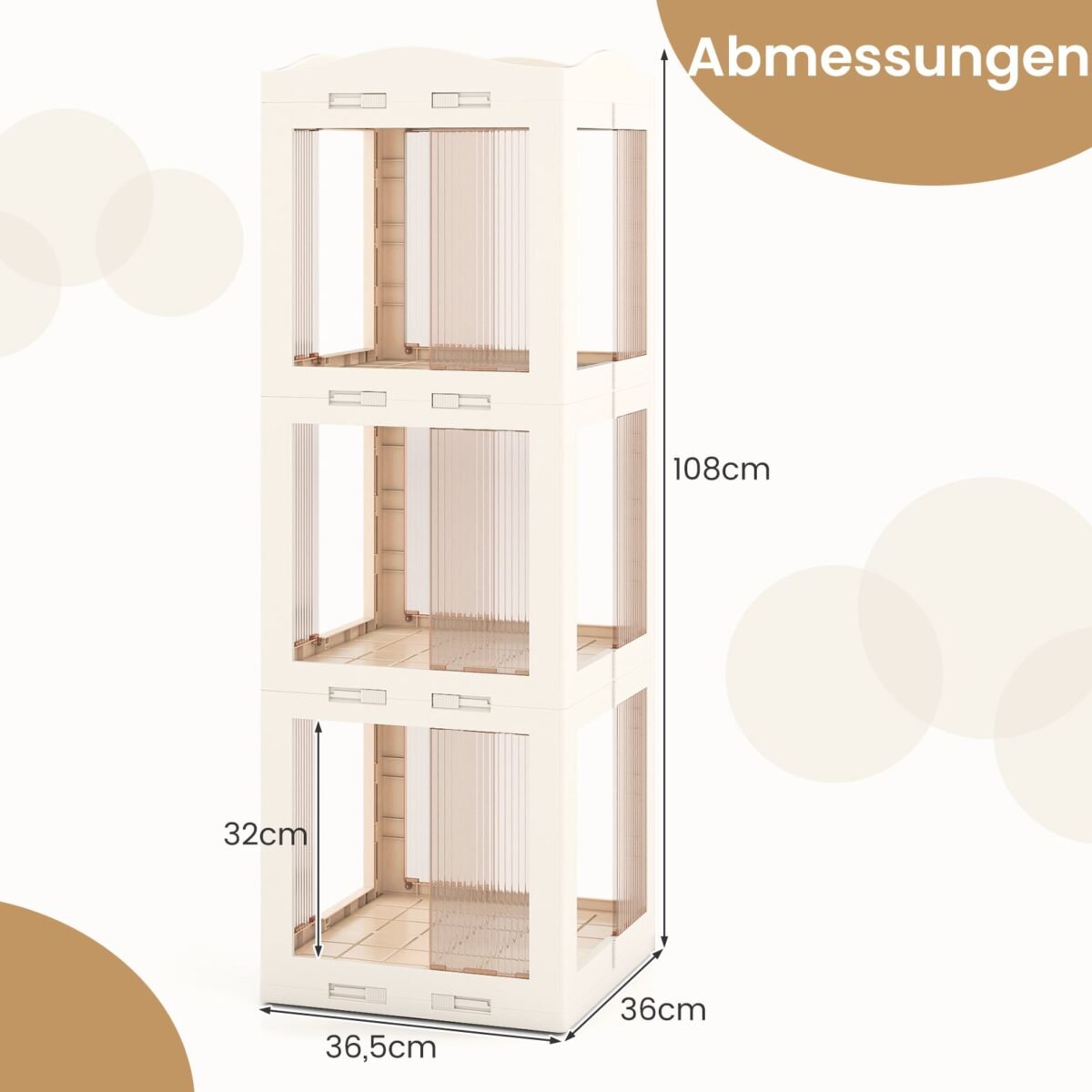 Pasukama ir sulankstoma knygų lentyna 360° (Balta) – Paveikslėlis 2