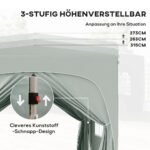 3x3 m Pop-up paviljonas su šoninėmis sienomis – Paveikslėlis 5