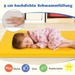 5 dalių storų putplasčio kilimėlių rinkinys vaikų sportui ir poilsiui (Įvairiaspalvė) – Paveikslėlis 5