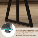 5 dalių valgomojo komplektas su stačiakampiu stalu ir suolais 4–6 asmenims (Ruda)
