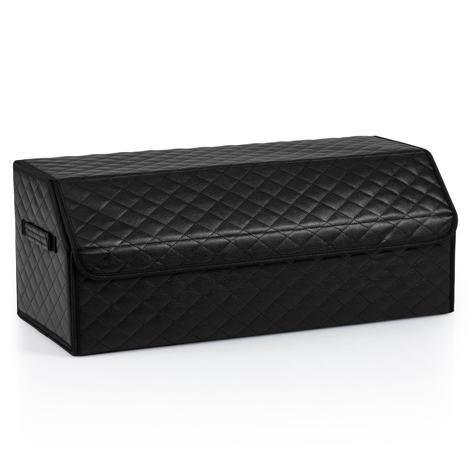 51L Sulankstomas odinis bagažinės organizatorius su dangčiu ir reguliuojama pertvara (Juoda)