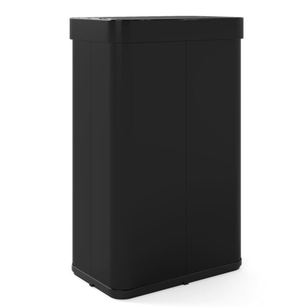 60 L nerūdijančio plieno šiukšliadėžė su judesio jutikliu (Juoda)