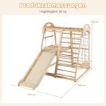 Medinis laipiojimo ir žaidimų rinkinys 8-in-1 (Natūrali) – Paveikslėlis 2