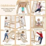 Medinis laipiojimo ir žaidimų rinkinys 8-in-1 (Natūrali) – Paveikslėlis 3