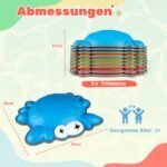 9 dalių neslystančių balansavimo akmenų rinkinys vaikams (Spalvotas) – Paveikslėlis 2