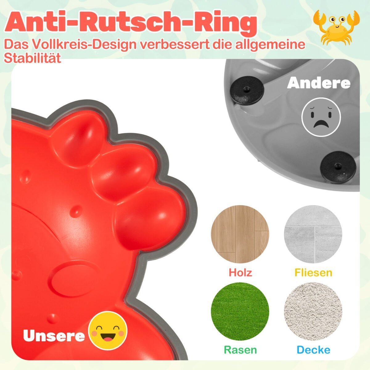 9 dalių neslystančių balansavimo akmenų rinkinys vaikams (Spalvotas) – Paveikslėlis 3