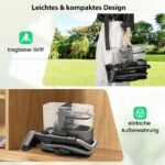 Apmušalų ir kilimų valymo įrenginys su garu ir 1800W galia (Juoda) – Paveikslėlis 3