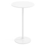 Aukščio reguliuojamas apvalus stalas du viename (Balta)