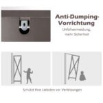 Aukšta vonios spintelė su 2 durelėmis ir 5 skyriais (Ruda) – Paveikslėlis 5