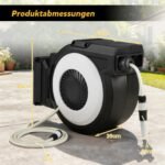Automatinė ištraukiama sodo žarnos dėžė su 30 m žarna ir sieniniu tvirtinimu